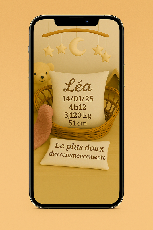Souvenir personnalisé - Format téléphone